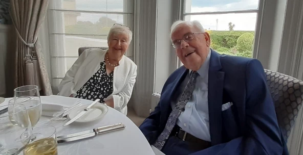 Michael and Ruth at their silver wedding anniversary