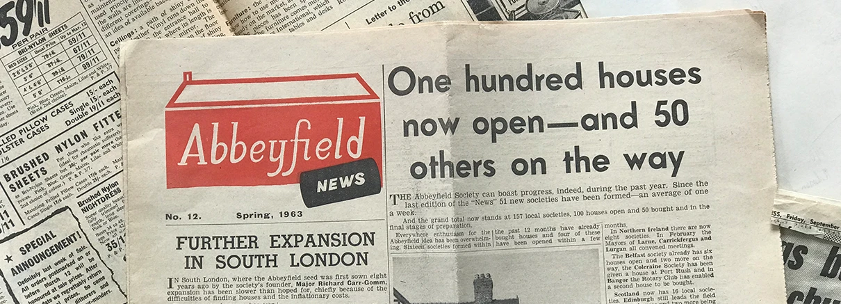 News article from 1963 about Abbeyfield opening 100th house