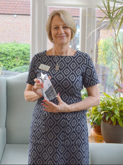 annette Gibbons with Caring UK Award