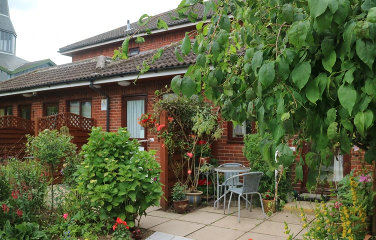 Patio at Archer House, Billericay CM12 9LD