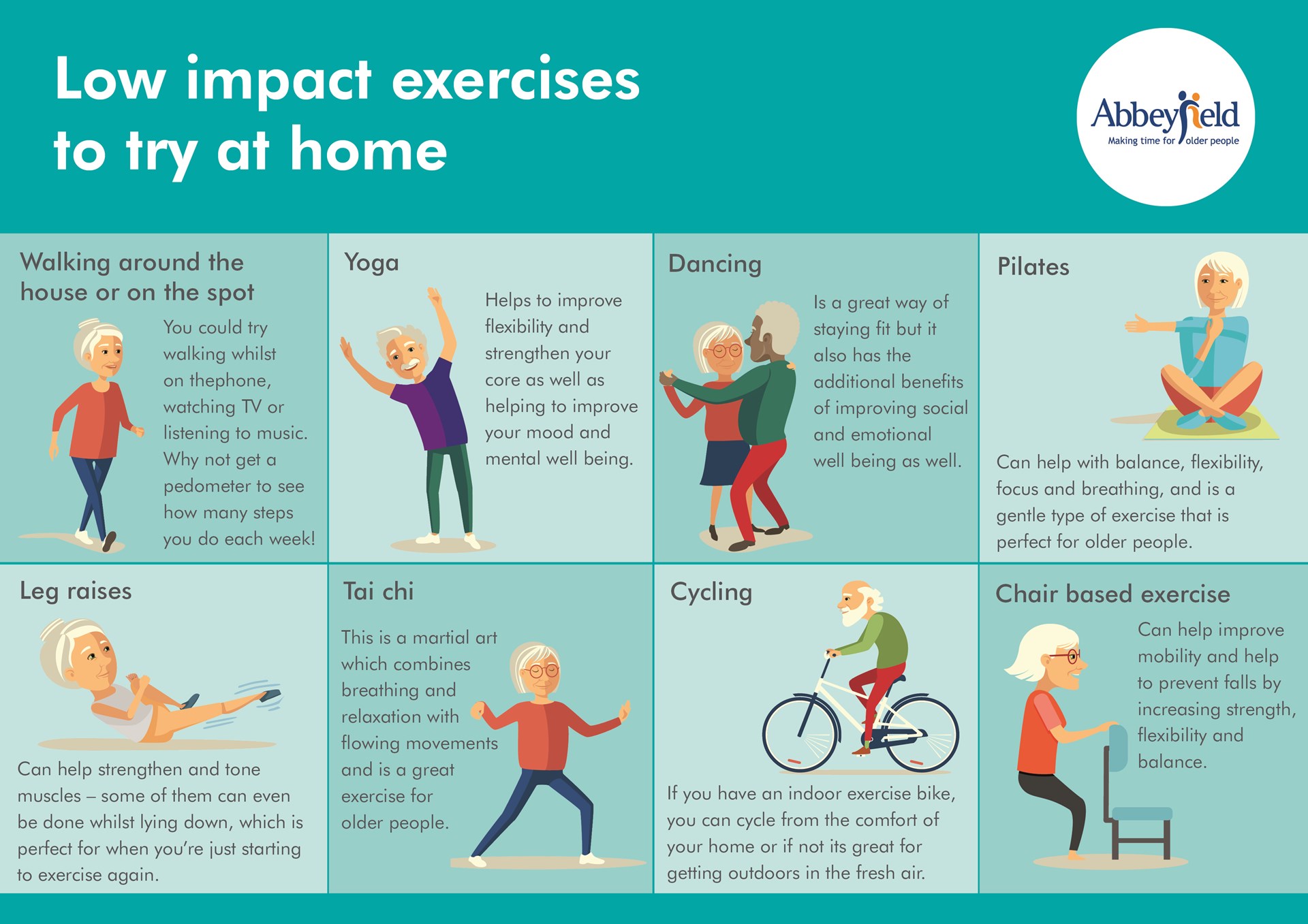 Low-Impact Exercises Seniors Can Do at Home - Assisting Hands Home