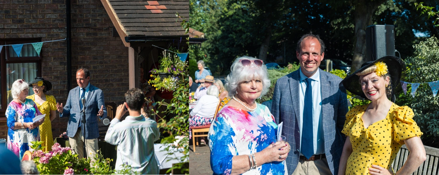 Collage of photos from Great Missenden 40th Anniversary party