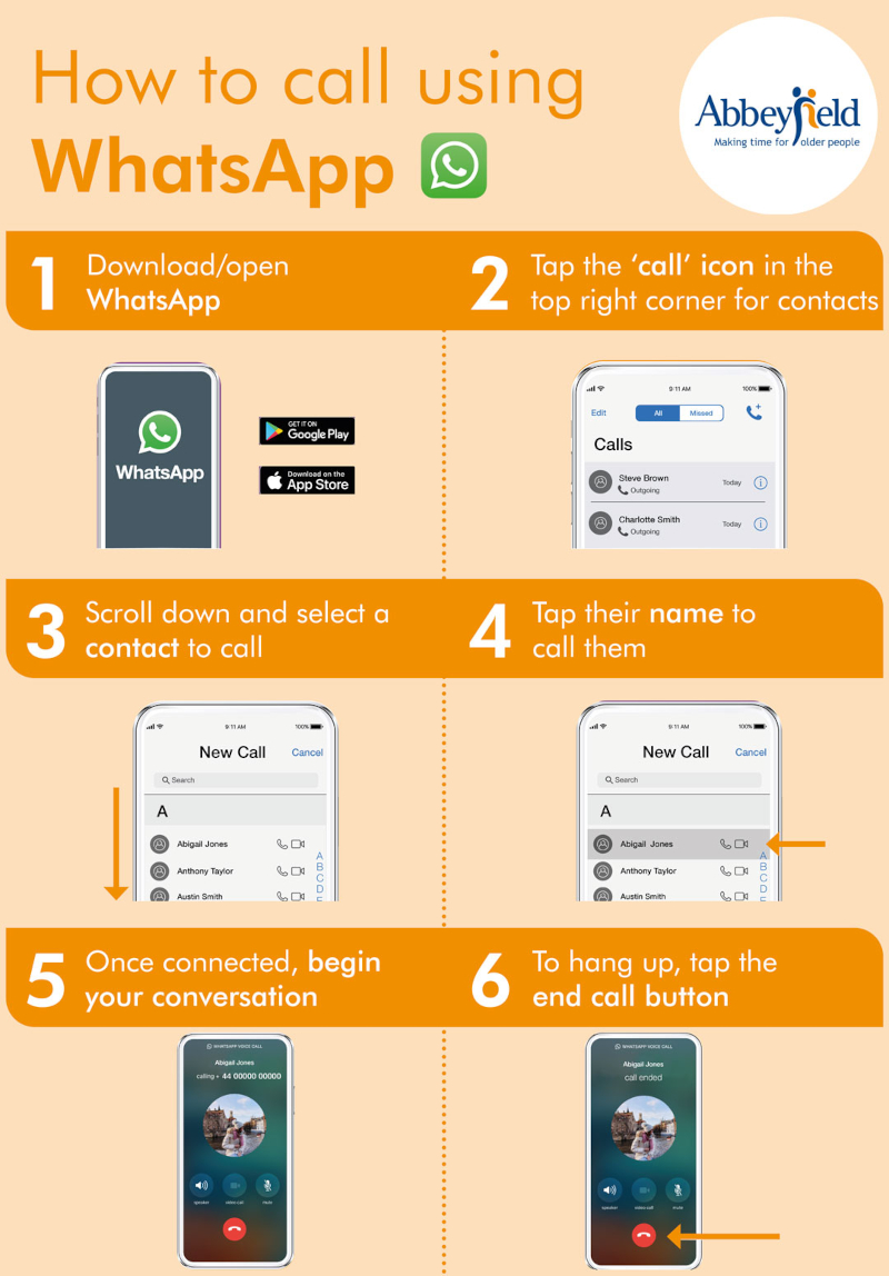 How to call using whatsapp