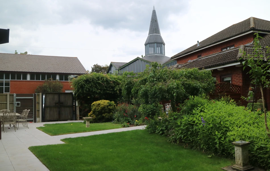 Lawn And Patio At Archer House, Billericay CM12 9LD